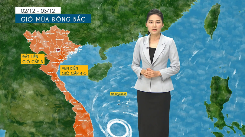 Dự báo thời tiết tối | 02/12/2025