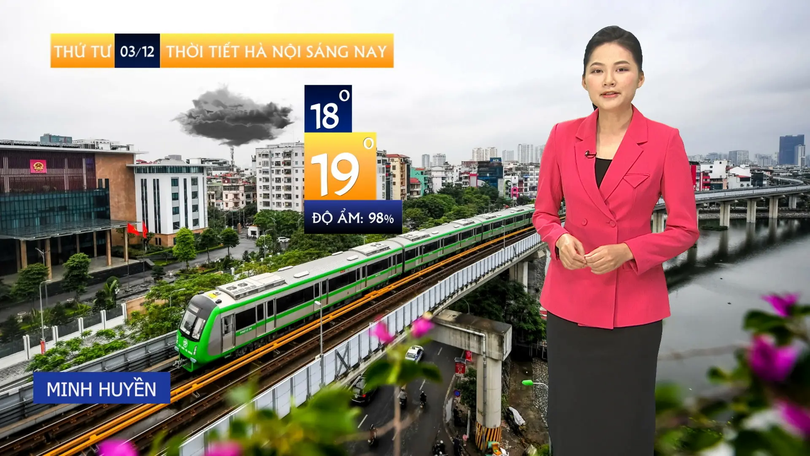 Dự báo thời tiết sáng | 03/12/2025