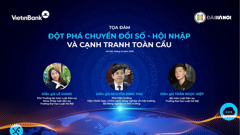 Đột phá chuyển đổi số - Hội nhập và cạnh tranh toàn cầu | Tọa đàm | 20/12/2025