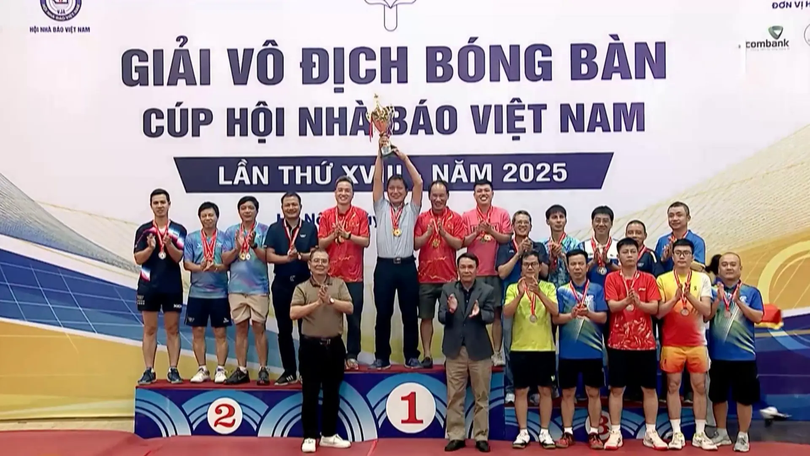Khép lại Giải bóng bàn Cúp Hội Nhà báo Việt Nam 2025