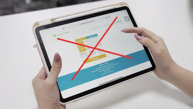 Người dân cần cảnh giác khi mua vé máy bay online