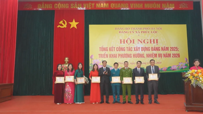 Đảng bộ xã Phúc Lộc chú trọng công tác xây dựng Đảng