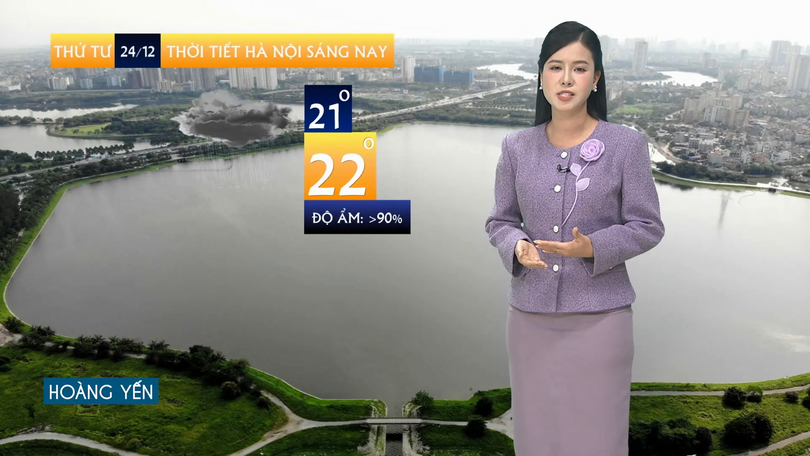 Dự báo thời tiết sáng | 24/12/2025