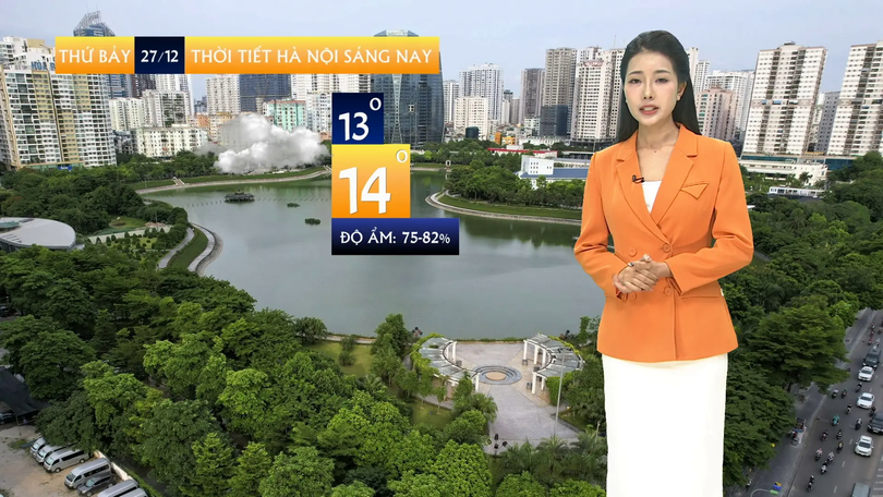 Dự báo thời tiết sáng | 27/12/2025