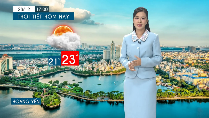 Dự báo thời tiết tối | 28/12/2025
