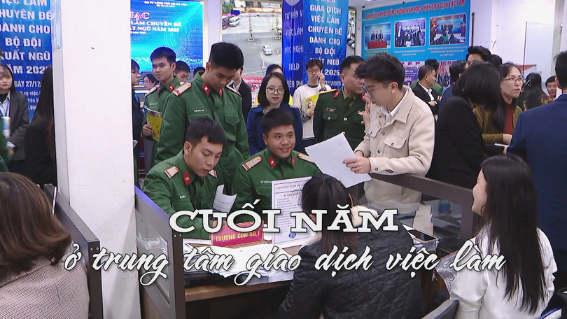 Cuối năm ở trung tâm giao dịch việc làm | Nhịp sống Hà Nội | 31/12/2025