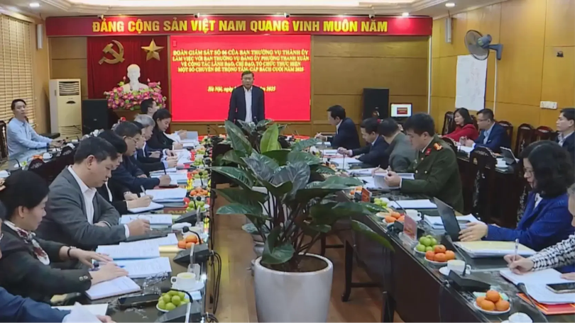 Giám sát việc thực hiện nhiệm vụ trọng tâm tại phường Thanh Xuân