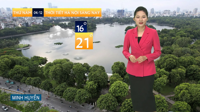 Dự báo thời tiết trưa | 04/12/2025
