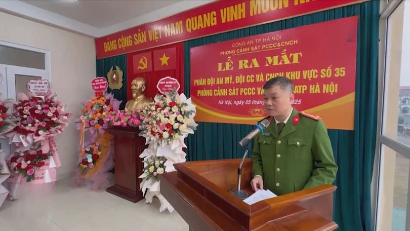 Ra mắt Phân đội Chữa cháy và CNCH An Mỹ