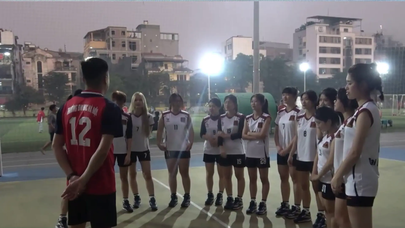 Bóng chuyền nữ Đại học Hà Nội sẵn sàng cho giải sinh viên