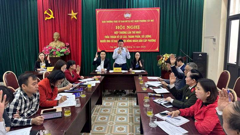 Phường Tây Mỗ giới thiệu 47 người ứng cử đại biểu HĐND