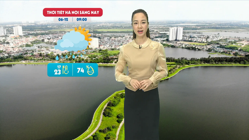 Dự báo thời tiết trưa | 06/12/2025