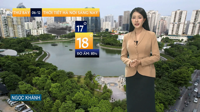 Dự báo thời tiết sáng | 06/12/2025