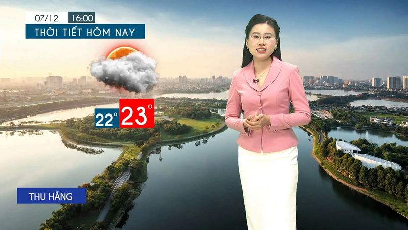 Dự báo thời tiết tối | 07/12/2025