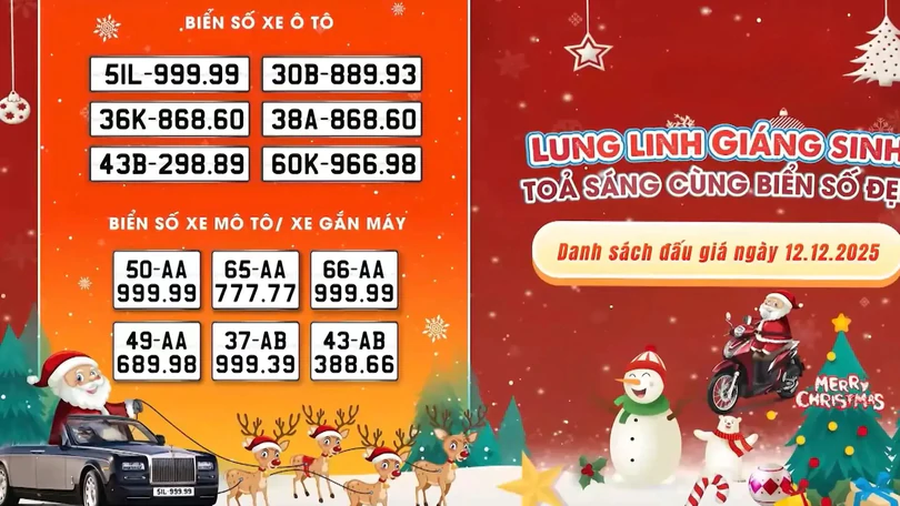 VPA tổ chức đấu giá biển số xe trên FPT Play ngày 12/12
