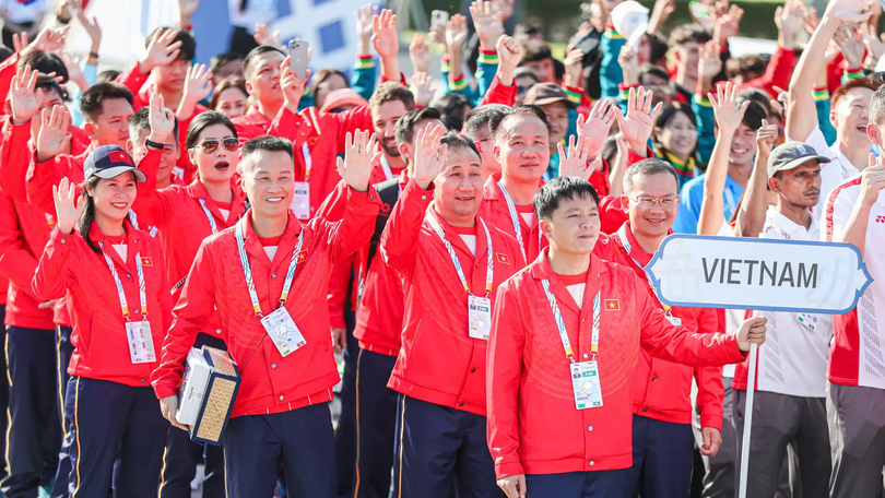 Lễ thượng cờ Đoàn Thể thao Việt Nam tại SEA Games 33