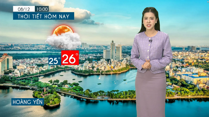 Dự báo thời tiết tối | 08/12/2025