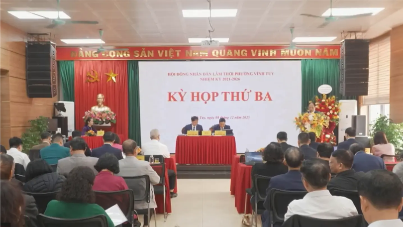HĐND phường Vĩnh Tuy thông qua nhiều Nghị quyết quan trọng