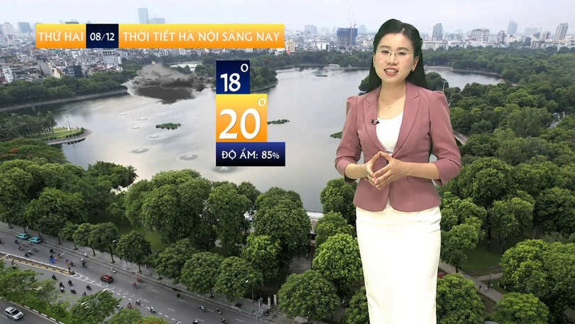 Dự báo thời tiết sáng | 08/12/2025