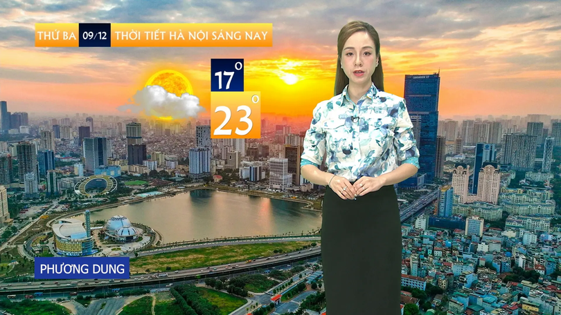 Dự báo thời tiết sáng | 09/12/2025