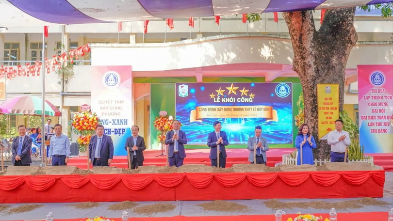 Phường Đống Đa khởi công xây dựng trường THPT Lê Quý Đôn