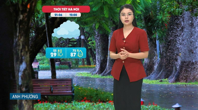 Dự báo thời tiết trưa | 21/06/2025