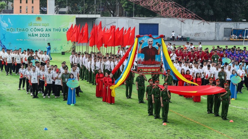 Gần 1.000 chiến sĩ tham dự Hội thao Công an Thủ đô