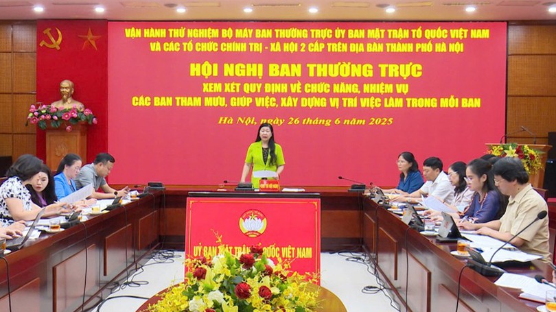 Vận hành thử nghiệm MTTQ hai cấp