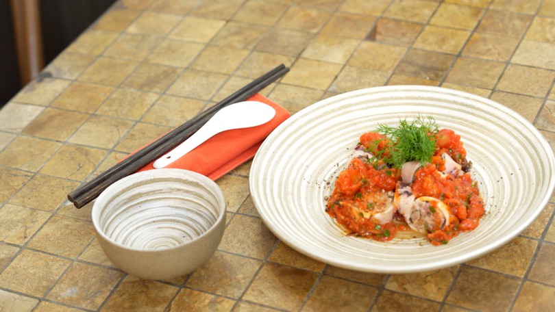 Mực nhồi thịt sốt cà chua | Món ngon ở Hà Thành | 28/06/2025
