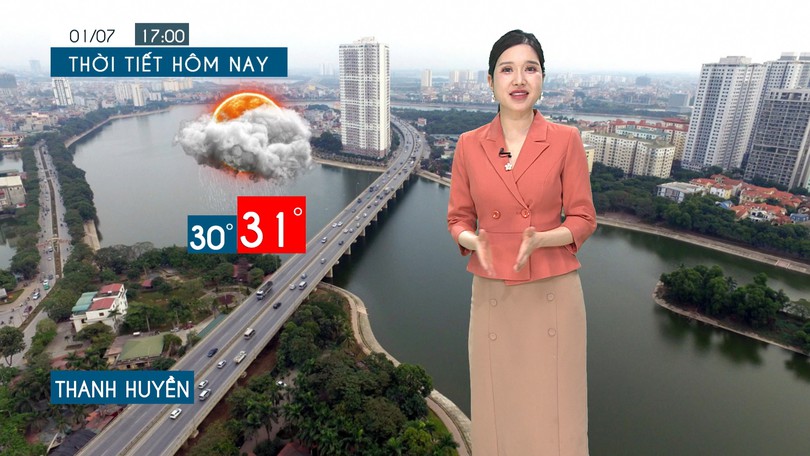 Dự báo thời tiết tối | 01/07/2025