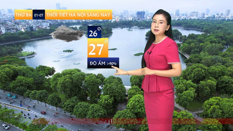 Dự báo thời tiết sáng | 01/07/2025