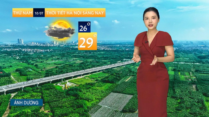 Dự báo thời tiết trưa | 10/07/2025