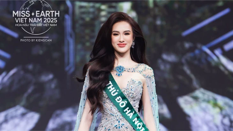 Á hậu 3 Trịnh Mỹ Anh được chọn thi 'Hoa hậu Trái đất 2025'