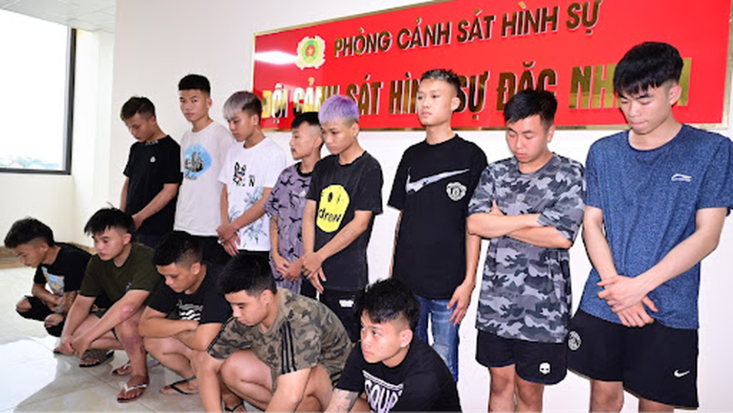 CATP Hải Phòng tạm giữ nhóm đối tượng gây rối trật tự