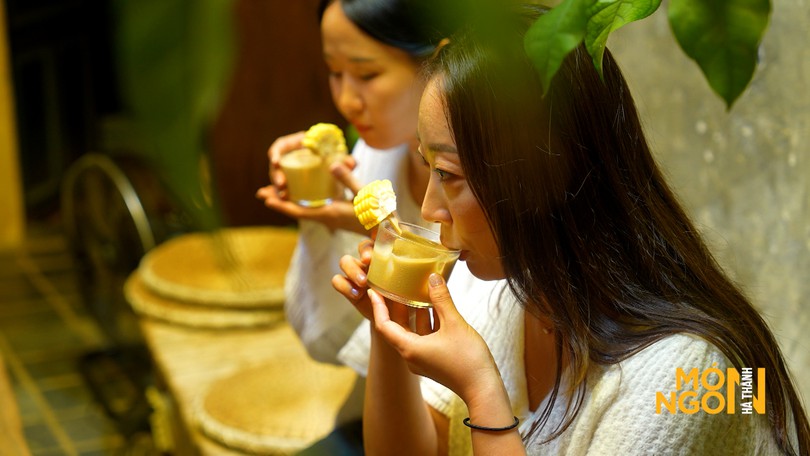 Cà phê sữa ngô
