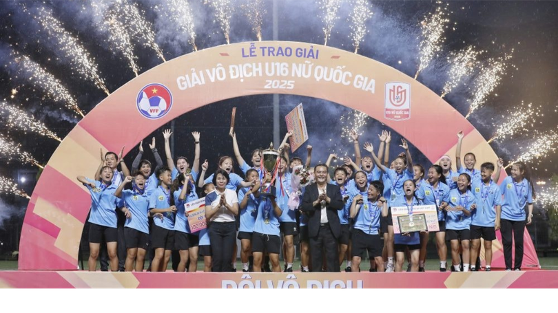 Hà Nội bảo vệ thành công chức vô địch U16 nữ quốc gia