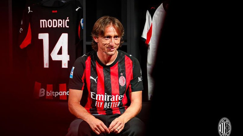 Luka Modric khoác áo số 14 tại AC Milan
