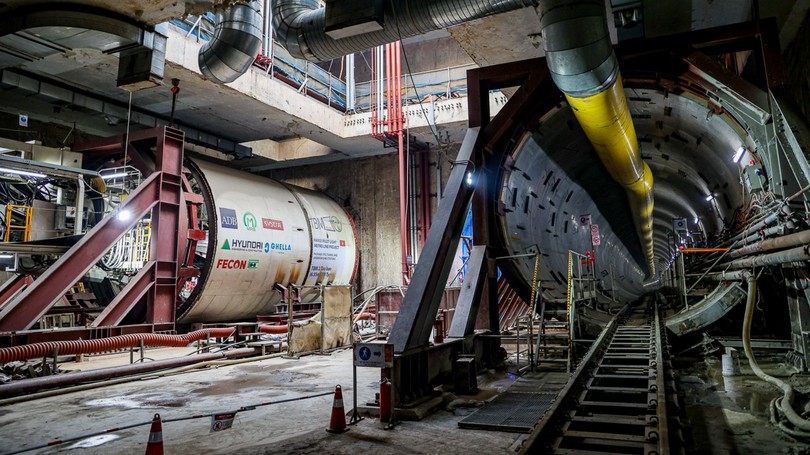 Máy đào hầm TBM số 1 đã tiến gần tới ga S11