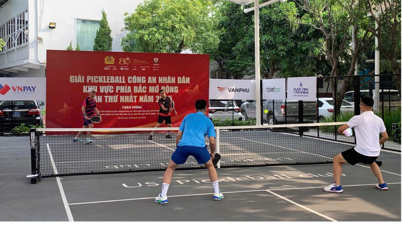 Khai mạc giải pickleball CAND khu vực phía Bắc mở rộng