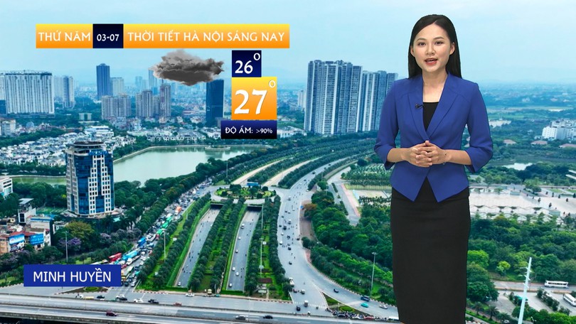Dự báo thời tiết sáng | 03/07/2025