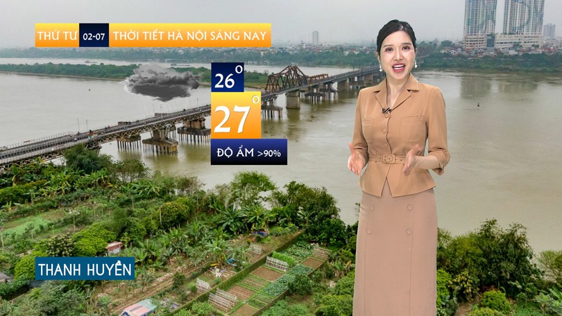 Dự báo thời tiết sáng | 02/07/2025