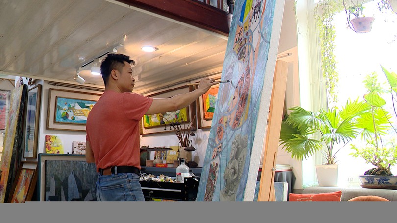 Kể chuyện phố qua từng nét cọ | Văn hóa và sự kiện | 19/07/2025