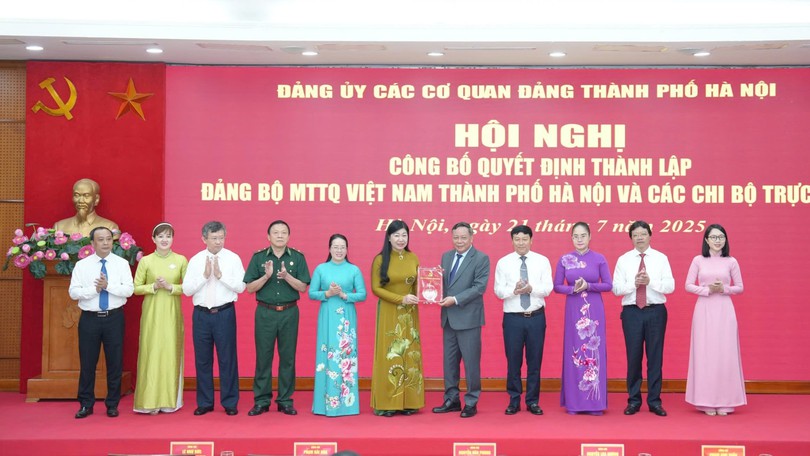 Thành lập Đảng bộ MTTQ Việt Nam Thành phố Hà Nội