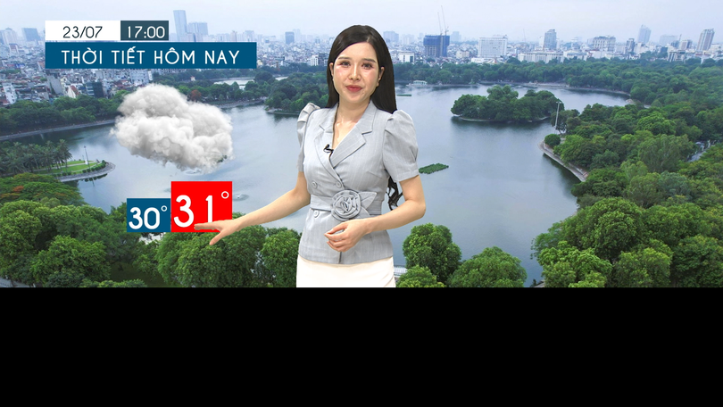 Dự báo thời tiết tối | 23/07/2025