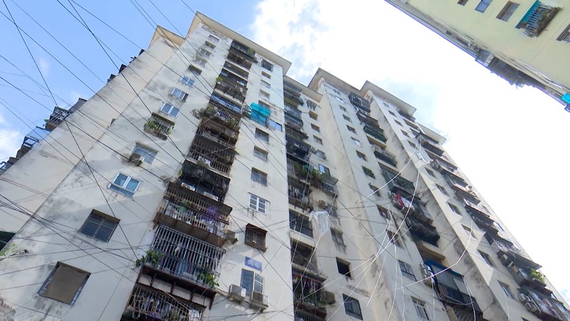 Nhiều khu nhà tái định cư Hà Nội xuống cấp nghiêm trọng
