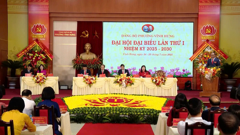 Đại hội lần thứ nhất Đảng bộ phường Vĩnh Hưng
