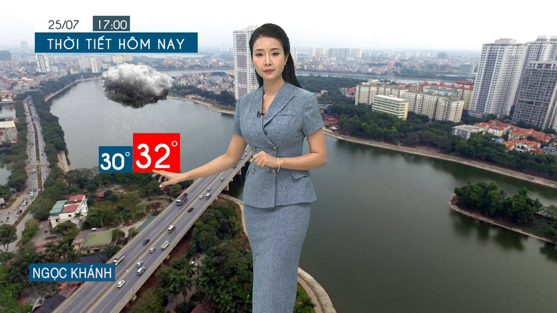 Dự báo thời tiết tối | 25/07/2025