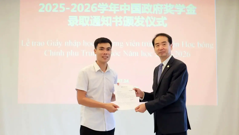 Trung Quốc trao học bổng Chính phủ cho 34 sinh viên Việt Nam