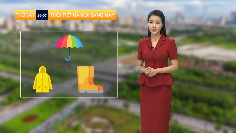 Dự báo thời tiết sáng | 26/07/2025