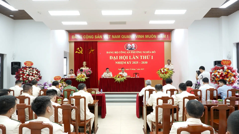 Đại hội Đảng bộ Công an phường Nghĩa Đô lần thứ I